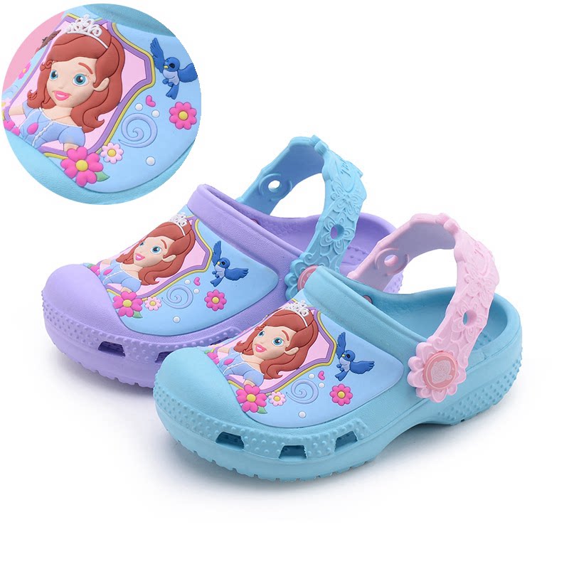 Child Cool Slippers Summer New Girl Great Boy Princess Sufia Little Girl Beach Non-slip Cave Shoes Baotou
