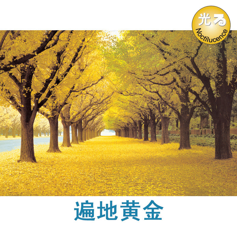 New Year's gift 1000 pieces of landscape puzzles flying everywhere golden adult puzzles thickened luminous