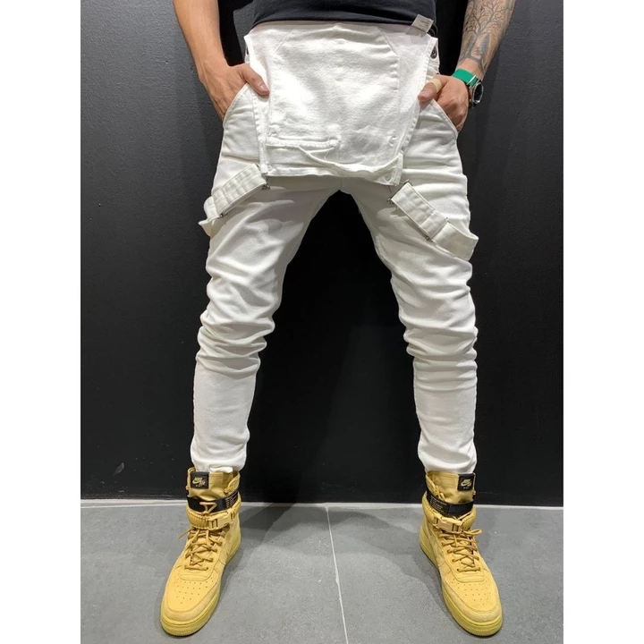 Foreign Trade Popular Workwear With Multiple Pockets, Overalls, Men's Casual Slim Fit Woven Jumpsuit, Wish Overalls, Men's_voghion.com