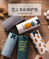 Vibrant dứa phim hoạt hình phụ nữ đồ lót cotton cô gái dễ thương eo giữa quần lót nữ cao cấp