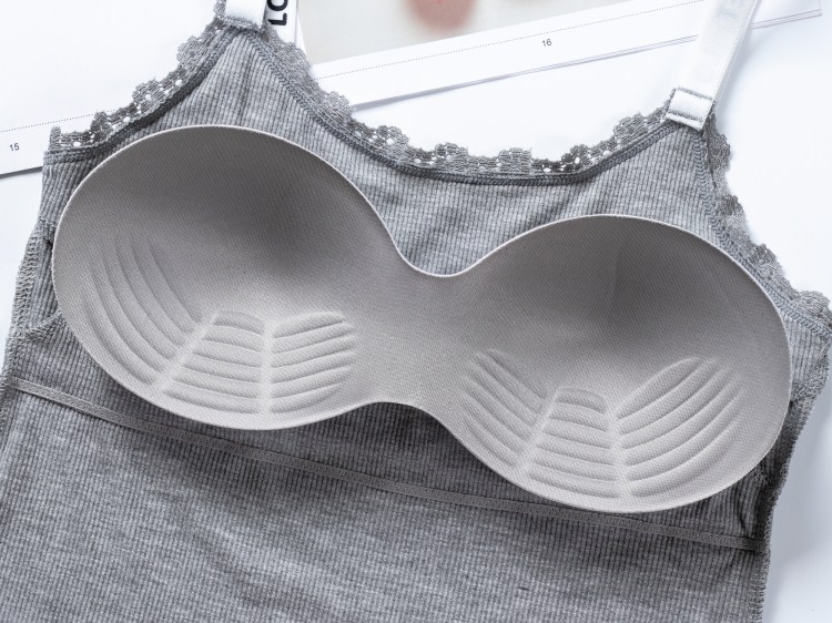Nhật Bản chủ đề bông đai ngực pad vest nữ chạm đáy chải bông quấn ngực cô gái đồ lót hoang dã áo bra đi biển