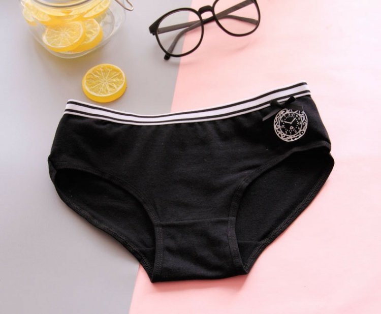 Quần lót cotton nữ màu trơn thoải mái eo thấp gợi cảm tập tin cotton sinh viên quan xi nam