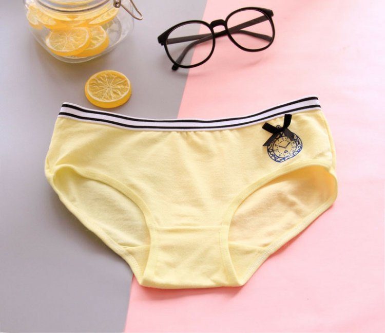 Quần lót cotton nữ màu trơn thoải mái eo thấp gợi cảm tập tin cotton sinh viên quan xi nam