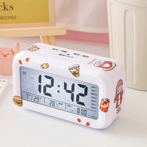 Electronic alarm clocks students special 2021 new intelligent children boy night light powerful wake-up girl cute clock