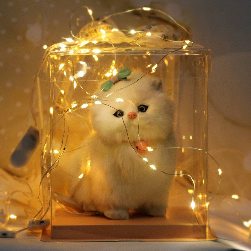 Can be called simulation cat plush toy doll toy cat fake cat children's toy for girlfriend creative birthday gift