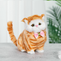 Will be called simulation kitten plush toy fake cat simulation animal model ornaments childrens toys birthday gifts