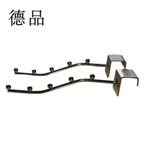 Stall shelves dedicated 25mm5 beads 7 beads straight hooks supermarket gua zhu hook stall holder hook square tube 2 5cm