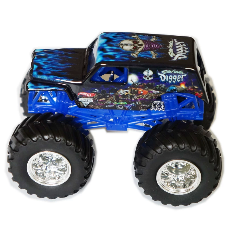 Hot Wheels, монстр-трак, внедорожная игрушечная машина, сплавная машина, шины