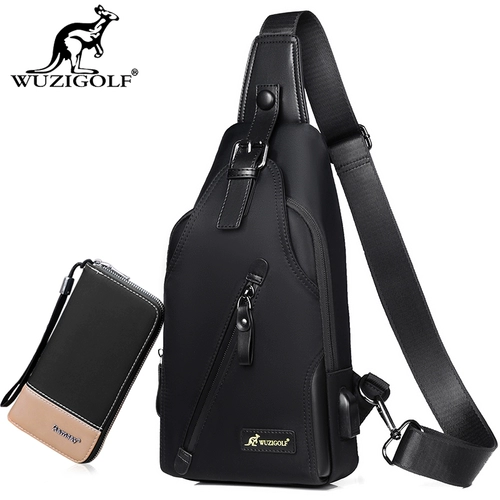 Кенгуру, мужская водонепроницаемая нагрудная сумка, трендовая сумка через плечо, рюкзак, сумка на одно плечо, ткань оксфорд