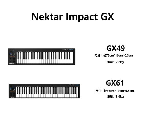 Nektar GX49/GX61 Аранжировка MIDI -клавиатура