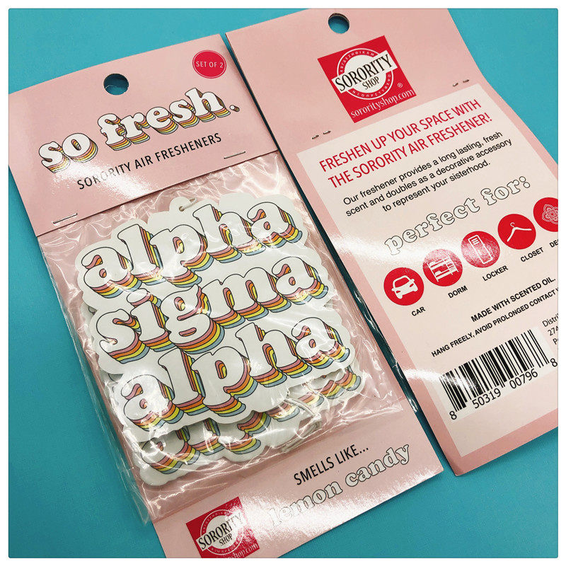 2pcs Lemon Scent Out of America Car Wardrobe Air Freshener Fragrance Tablets Hanging Tablets