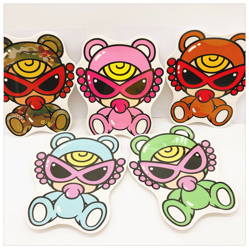 Black CHAO New Year Snack Tray Wall Trim Tray Dinner Plate Dessert Disc Melamine Resin