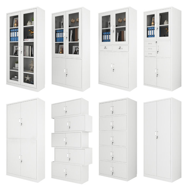 Steel office file cabinet iron cabinet data small cabinet low cabinet file data cabinet with lock locker iron cabinet