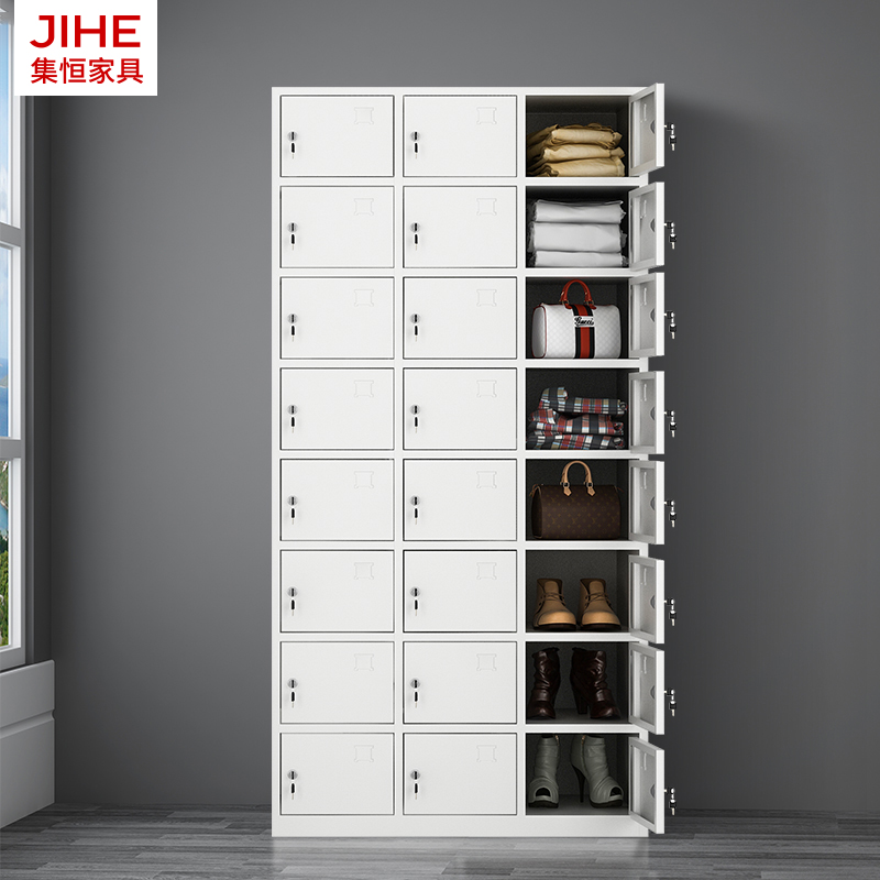 Twenty-four door locker office school tin 24 door cabinet staff bathroom changing clothes storage cabinet storage cabinet