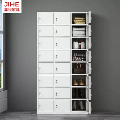 Twenty-four door locker Office School iron sheet 24 door cabinet staff bathroom change storage cabinet