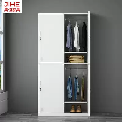 Four-door locker office dormitory School iron sheet 4-door Cabinet worker cabinet with lock storage locker storage locker change wardrobe