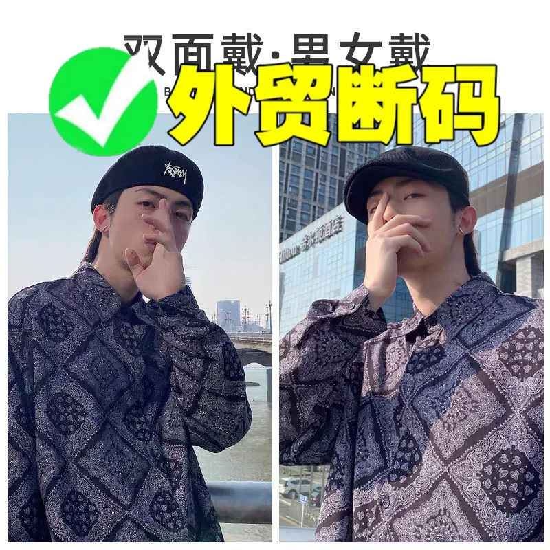 Американский бренд KANGOL кенгальяйь мужская будка теплая шерсть большой объем головы передняя шляпа женский элитный поворот надевать рисунок