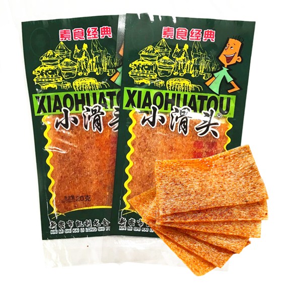 Small slide head thin spicy slices vegetarian 20g * 30 packs of spicy strips of flour-like spicy cooked vegetarian classic spicy slats