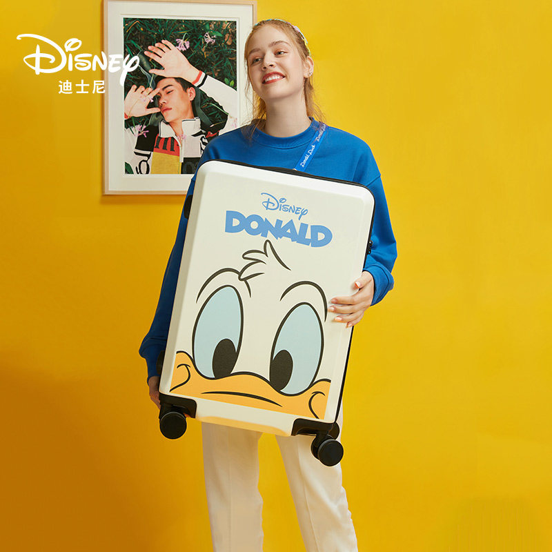 Disney 20-inch small lightweight cartoon trolley suitcase for women and 24-inch student travel suitcase/suitcase for men