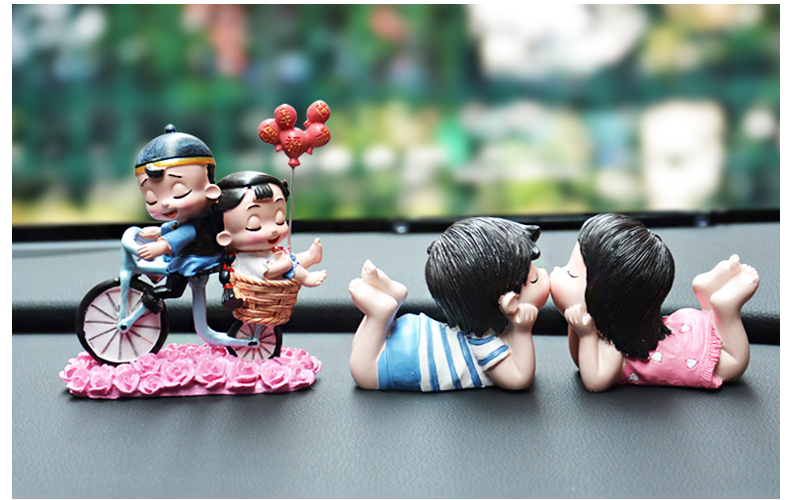 Sáng tạo xe trang trí búp bê dễ thương Phim hoạt hình phụ kiện xe hơi Đồ trang trí phụ kiện xe hơi Búp bê nội thất xe hơi trang trí taplo ô tô