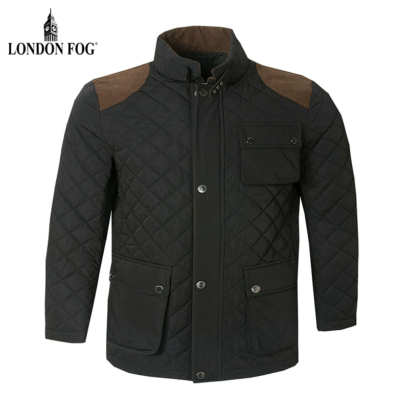 LONDON FOG / London Fog Thu / Đông Nam giới Thường mỏng vừa vặn Áo khoác ca rô vải cotton LW15WJ215 - Áo vest cotton