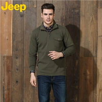 Jeep, джип, демисезонная хлопковая утепленный лонгслив, футболка для отдыха, большой размер, длинный рукав