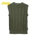 Jeep Jeep chính hãng hoang dã đơn giản không tay cotton lỏng kích thước lớn áo len vest áo len JS12KS001 đồ vest nam Dệt kim Vest