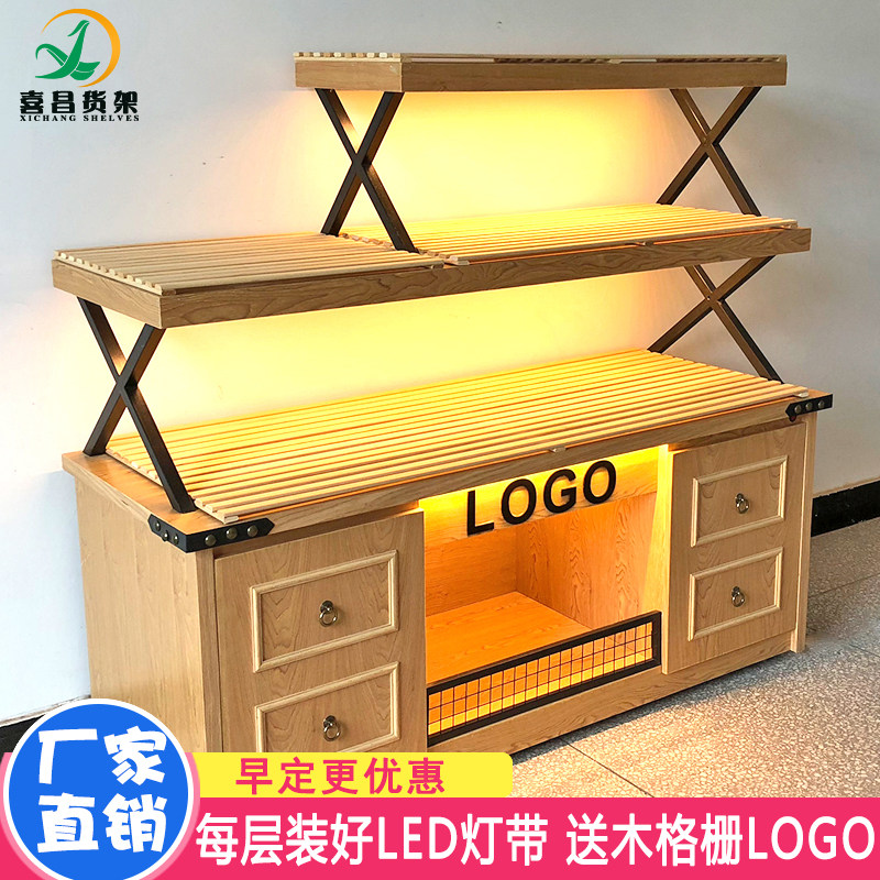 Solid Wood Biscuit Cabinet Gift Cabinet Bread Storefront Charter room Showcase Egg Bakery Bakery Bakery bakery Sidepboards Dry