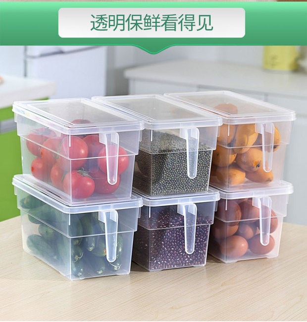 hộp đựng mỹ phẩm có nắp Tủ lạnh hộp lưu trữ hộp thực phẩm riêng biệt hộp theo phong cách Nhật Bản tiết kiệm trong suốt siêu thị cửa hàng bách hóa có nắp hình chữ nhật - Trang chủ hộp nhựa đựng thực phẩm giá rẻ