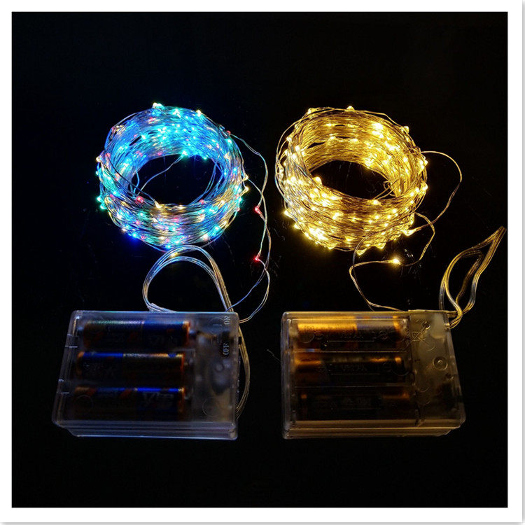 Led copper wire lights and lights full of star lamprice firefly romantic room wedding decorative lights waterproof