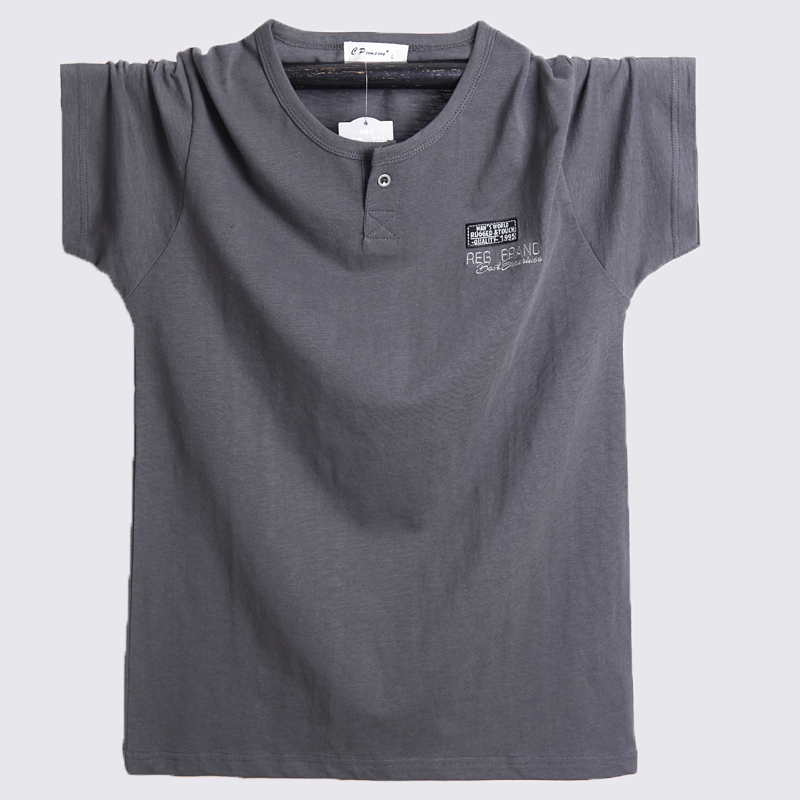 Summer Thin V-Neck Loose Fit T-Shirt for Men with Beer Belly, Plus Size Short-Sleeve Shirt for Big and Tall Men, Trendy Top for Overweight Individuals