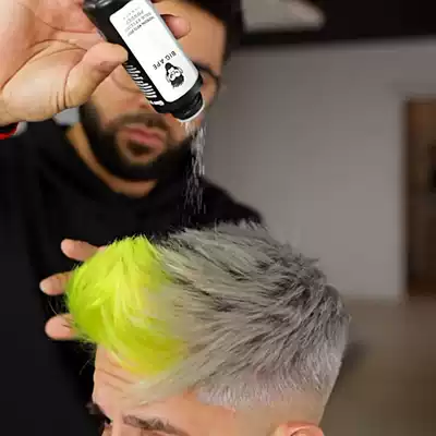 Such as black head pimple bangs hair puffy loose powder hair clay Hair wax artifact men and women styling styling oil