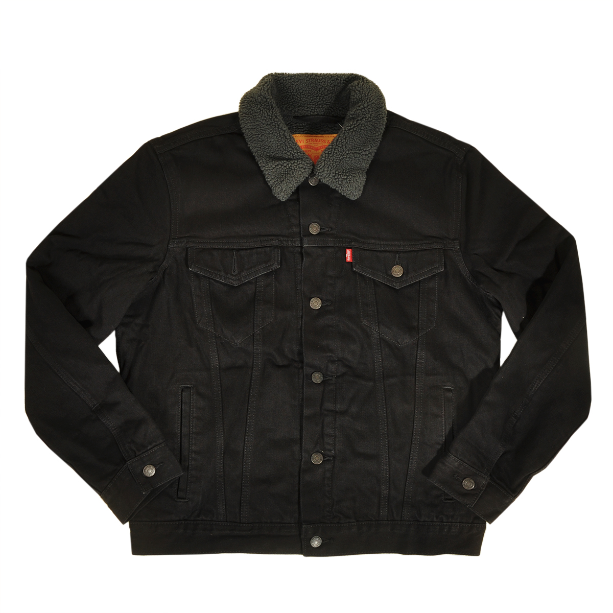 levis mens denim jacket black