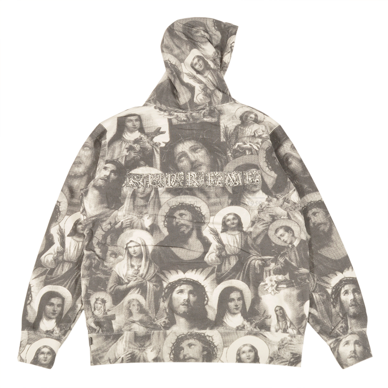 jesus and mary hooded sweatshirt supreme
