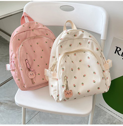 Lightweight children's schoolbags, girls' outdoor travel leisure small backpacks, college students' spring outings, study and tutoring backpacks, trendy