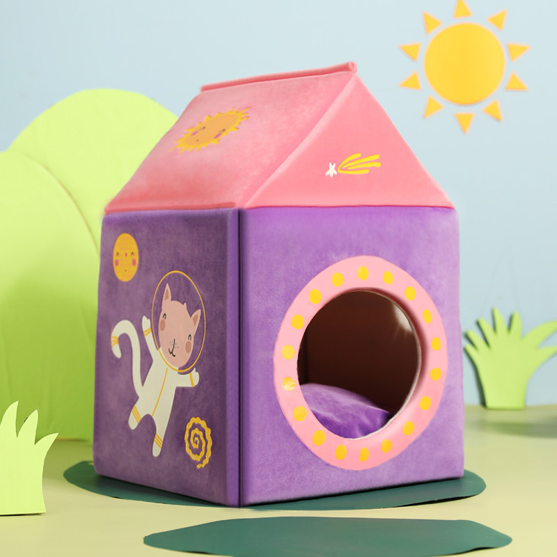 Cat Nest Season Universal Cat House Enclosed Infant Cat Pet Supplies Kennel Winter Warm Mini Dog Pooch Bed