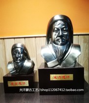 Genghis Khan bronze ornaments Mongolian handicrafts characteristic decoration gifts Mongolian restaurant decoration home setting