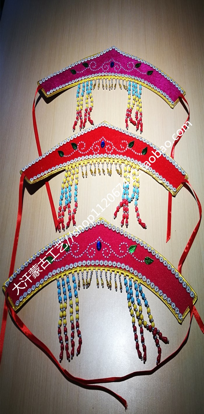 Mongolian hat Daur hat Mongolian hat Mongolian children perform headwear dance hair accessories performance Costume Hat-Taobao