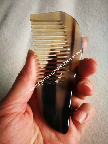 Ручные розыгрыши шлифование 10.01--11,99 Натуральный скальпер рог, расчесывание детей и пожилых людей.