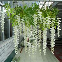 Mô phỏng Hoa Wisteria Hoa giả Hoa màu tím In trần Hoa Vine Trang trí đám cưới Mây Hoa Chuỗi Vine - Hoa nhân tạo / Cây / Trái cây cây giả trang trí trong nhà