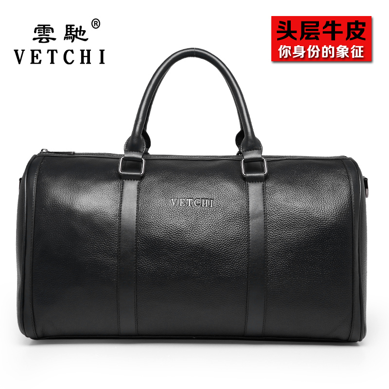Genuine leather business travel bag men's handbag cowhide men's bag luggage bag large capacity short-distance business trip travel bag