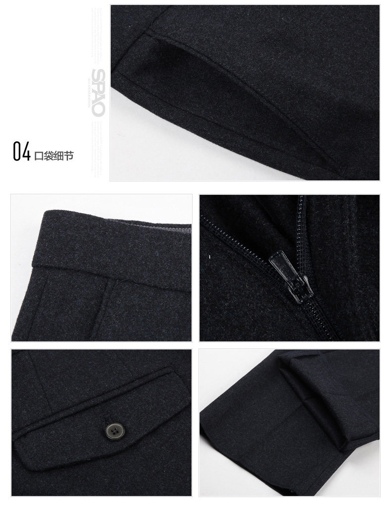 Pantalon droit SPAO en laine - Ref 1488527 Image 12