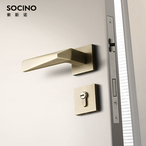 Medis indoor door lock household American bronze door lock simple modern Nordic bedroom door lock set