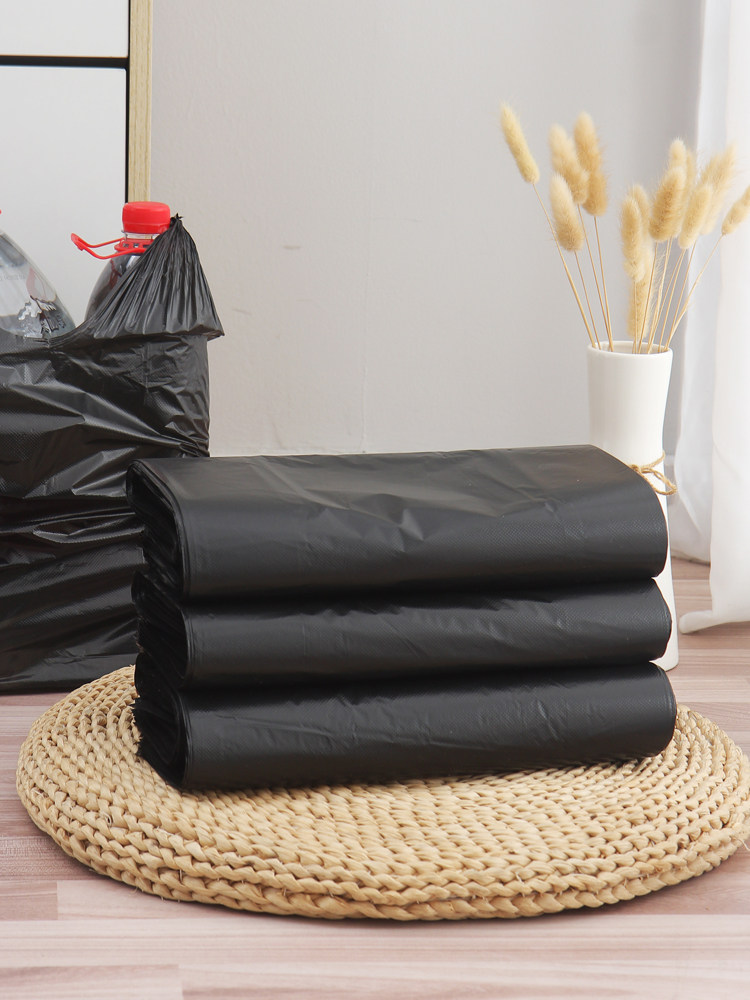 Ou Runzhe 10L large garbage bag household disposable portable vest thickened kitchen storage lj plastic bag