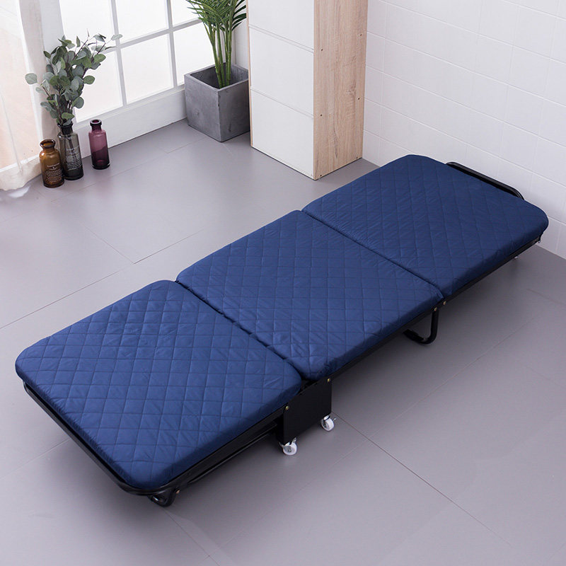 Canvas Folding Bed for Home Single beds Lying Chair Office Lunchtime Nap Lounge for a Portable Simple Adult Escort Bed
