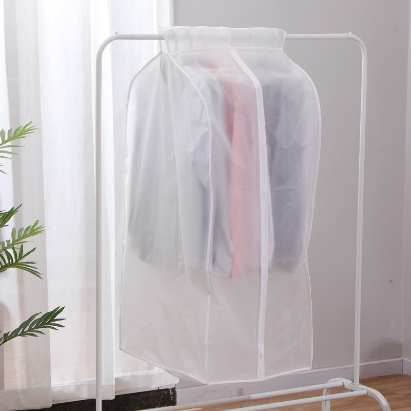 Clothing Dust Protection Bag Hood Day Style Hanging Clothing Dust-Proof Suits Jacket Son Hanging Clothes Bag Home Wardrobe Widening Dresses Hood