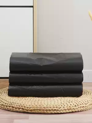 Garbage bag household padded medium size black hand-held vest bag disposable dining kitchen plastic bag