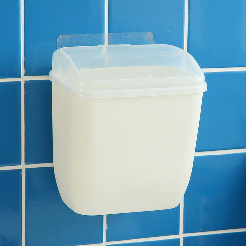 Ou Runzhe trash can no trace wall-mounted household kitchen toilet creative small trash can with lid