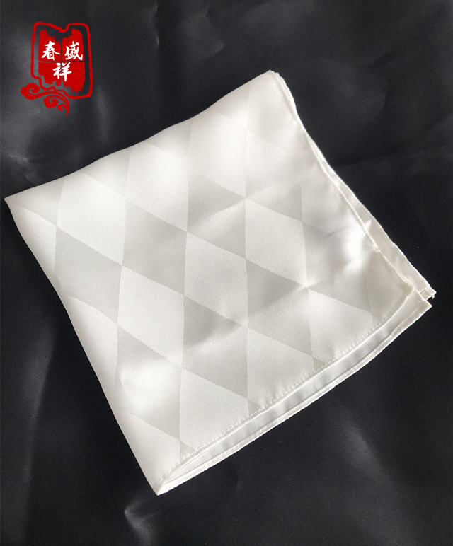 100% mulberry silk real silk handkerchief pamen western suit pocket towels scrub face towels white silk jacquard square handkerchief