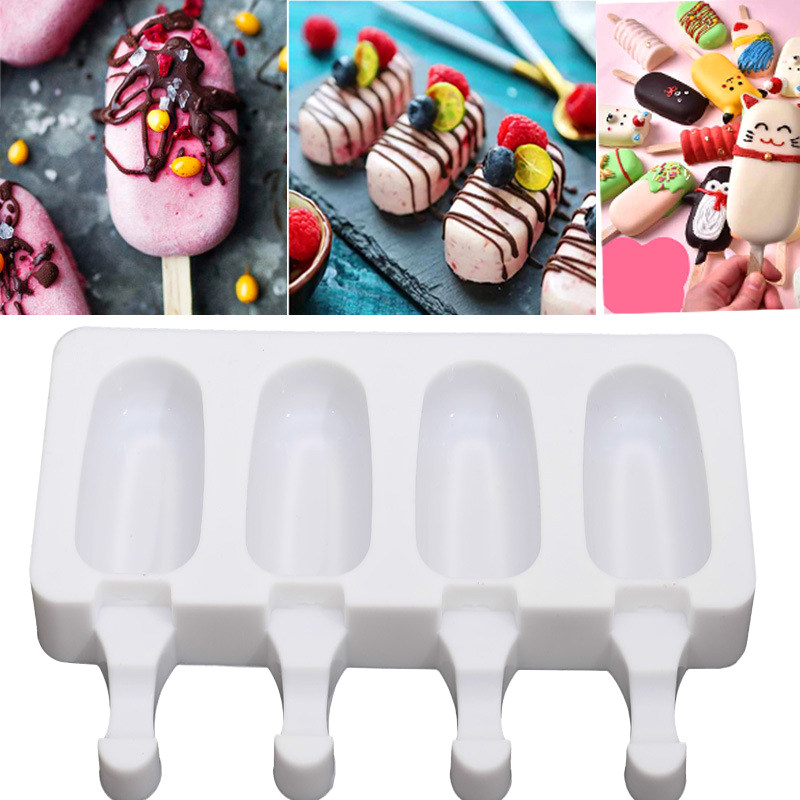 FamoussDream Dragon Ice Cream Molds Soft Silica Gel Made Ice Cream Home Homemade Food Creative Ice Stick Ice Pastry